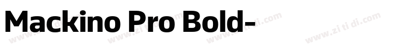 Mackino Pro Bold字体转换